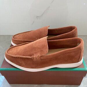 Loro Piana Summer brown men's loafers